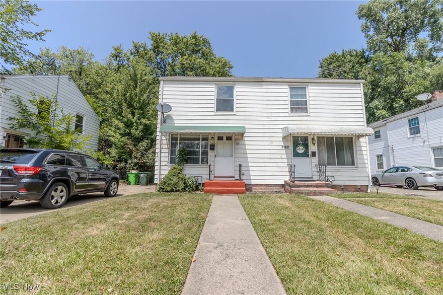 Tired of paying rent??? This awesome 2 bedroom 1 bath half duplex will welcome you home!!! You'll be amazed at the open floor plan and the neutral decor with HGTV wall colors! Access the extra room off the back of the house through the cozy dining room area or the kitchen as well! this room can serve as an extra family room, office or perhaps a 1st floor bedroom! (The possibilities are endless)! The 2nd floor boasts lovely hardwood floors, an updated bathroom and spacious size bedrooms! the basement offers a blank canvas and plenty of space to make it into a he/she room, family room or craft room. The exterior has a fenced in yard and separate driveway ! you'll need to see this one to believe it! And at the attractive asking price, you'll be able to make it your own little "home sweet home" in no time! Come see it today!