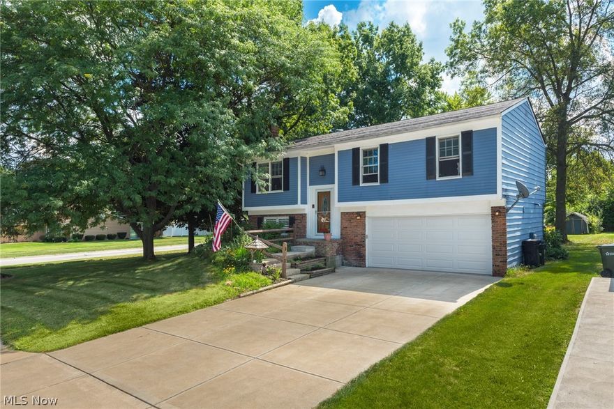 Nestled on a lush lot in Olmsted Township, Brentwood Estates, this wonderful bi-level home boasts a crisp appearance from floor to ceiling. The exterior offers impressive curb side appeal with maintained landscaping and black shutters. The space’s spaciousness and light filled theme is apparent as soon as you enter through the front door. The upper main living area is open and seamless to the formal dining room and kitchen. The catalog kitchen is fully equipped with all appliances, ample cabinetry, gorgeous countertop, and skylight for an inrush of natural light. Beautiful bamboo floors lead you to all 3 bedrooms and full bathroom. The main level full bathroom features a neutral palette and a large vanity with tons of storage. Make your way down the stairs to the equally spacious lower level. Enjoy hosting family and friends with seamless entertainment to the true gem of the house…the backyard. This backyard oasis features a large rear patio with a hot tub, garden, and pool/deck. Laundry room and second full bathroom complete the lower level. Other features include an attached 2-car garage and a prime location. Schedule your private showing today!