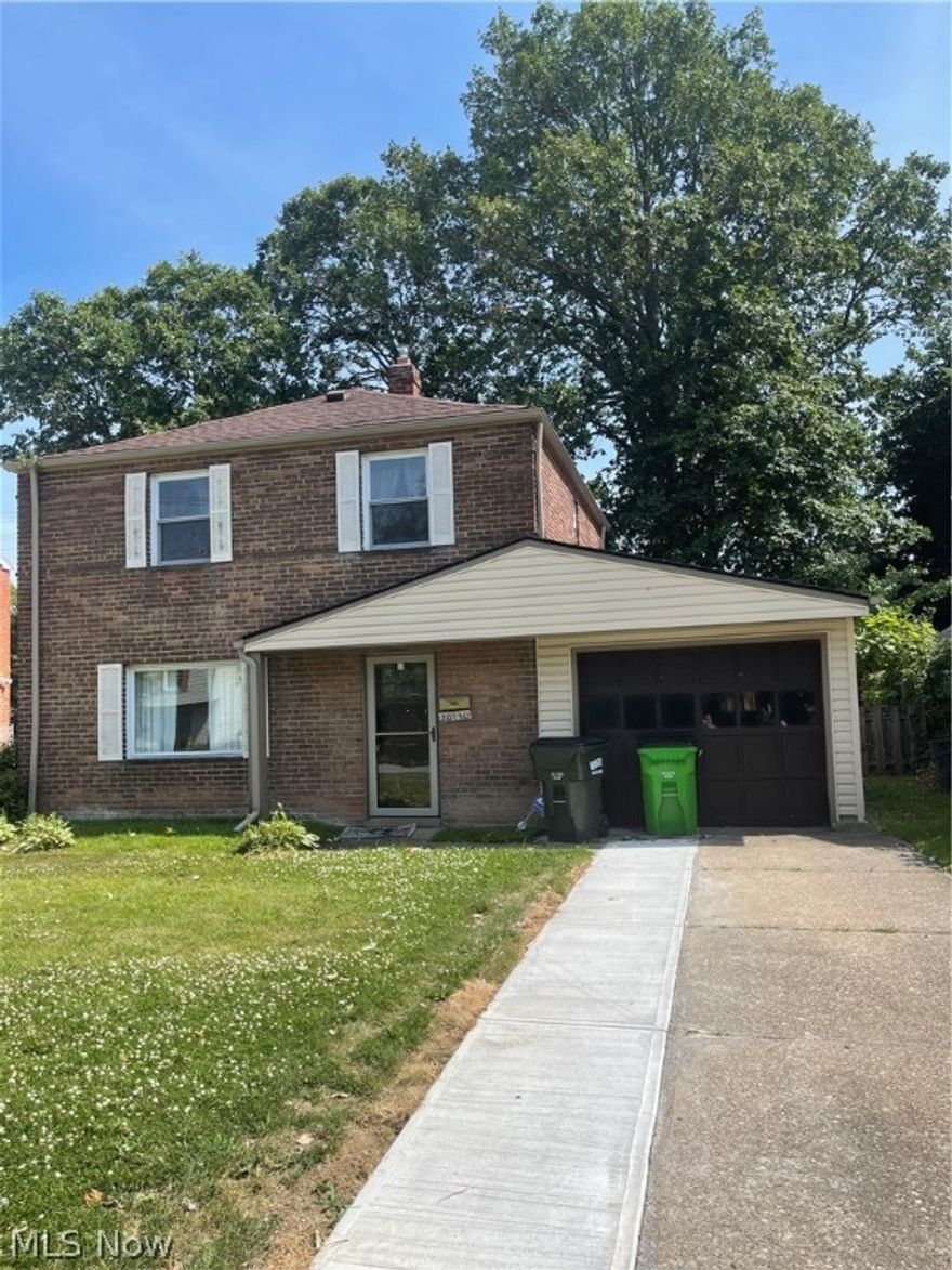 Spacious  3 bedroom/2 full bath brick home. Living room, plus a family room! Large Eat-in kitchen. Spacious Laundry room with plenty of cabinets for storage or a pantry. Fenced in yard, concrete patio, and a large deck complete the backyard. Other great features include an attached garage with access to home & backyard. New Carpet April 2021, Furnace 2015, Roof 2013, Vinyl Siding & gutters 2015. ALL Kitchen appliances, PLUS the washer & dryer are included.
