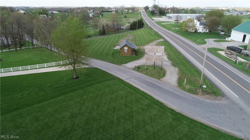 Online bidding ends: Friday, June 5th, 6:00 PM
Loads of potential on this rare chance to buy property along State Route 62 between Bunker Hill and Winesburg. This 1.7-acre lot comes complete with parking area, driveway off of SR 62 and Twp Rd 654, a small office building and an income producing billboard along a high traffic route. The two-room loft style cabin measuring approximately 13’ x 25’ along with a 5’ overhang porch makes for an ideal sales office. Walk the land at your convenience and risk.