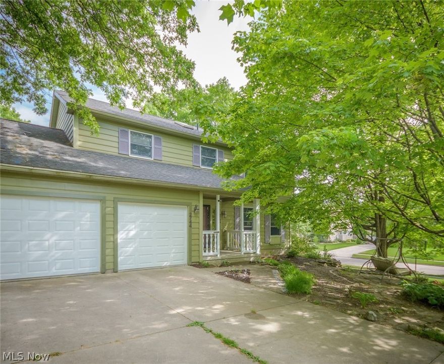 Welcome home to this lovely Colonial in great condition situated in the highly desirable Stow community of Partridge Highlands. Formal living room and dining room with hardwood floors. The kitchen and family room combination has  beautiful maple hardwood floors, charming painted kitchen cabinets,some granite, updated kitchen appliances and a sliding door to the park like backyard where you'll find a 2 tiered deck porch, a wisteria entwined pergola, fully fenced back yard and an outbuilding for your extra tools and equipment. The second floor offers a spacious master suite with vaulted ceiling, vanity area off the master bath and a walk in closet. There are 3 additional bedrooms and a main bath which offers a skylight for lots of natural light. There's a spacious lower level rec room plus an unfinished side with room for storage. Other updates include a newer HVAC system, water heater, roof in '10,exterior paint in '14,garage doors in '19 and new fence in '15. Home warranty offered. Eas