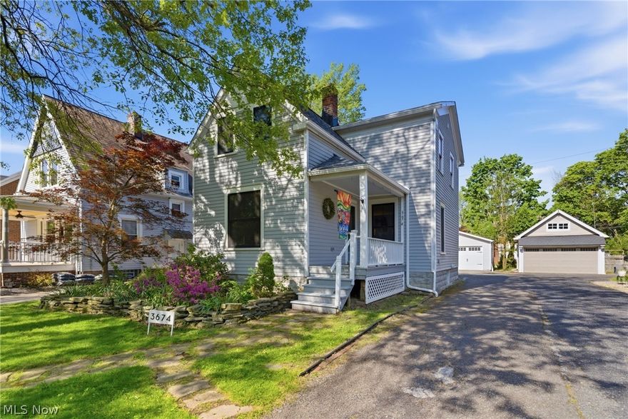 Welcome to this beautifully open-concept farmhouse with tons of character and modern updates throughout. This home offers numerous flexible spaces with potential for additional bedrooms if needed. The inviting open floor plan showcases the natural hardwood floors on the first level, creating a seamless flow no matter if you’re in the kitchen, dining, or living room, perfect for both everyday living and entertaining. Start your mornings in the sun-filled morning room, an ideal spot to enjoy coffee as the day begins. Step through classic French doors, and natural light beams through every room in this home. Another set of French glass doors invites you into a private home office featuring built-in bookshelves. The open dining area leads into a spacious eat-in kitchen complete with abundant maple cabinetry and a double oven. All appliances are included! Even the washer and dryer in the convenient first-floor laundry room. A full bathroom with a shower completes the main level. Upstairs, you’ll find three sizable bedrooms and a large, updated hallway bath. The expansive primary suite offers dual closets and a versatile 12x12 bonus addition with two more closets, perfect for a nursery, second office, or relaxation space. The full, unfinished basement provides ample space for storage, and an additional freezer will stay. Recent updates bring peace of mind, including newer flooring (2020), dishwasher (2021), washer and dryer (2023), refrigerator (2024), and a new roof and gutters (2025). Many windows have been replaced with high-quality Renewal by Andersen windows, and much of the interior has been freshly painted. Enjoy the newer 2.5 car garage with plenty of storage and a fantastic patio space, both added in 2016, ideal for entertaining or relaxing outdoors. Conveniently located in a beautiful, walkable neighborhood just minutes from shopping, schools, and public transportation. Plus, a 1 Yr Home Warranty! Begin your story here!