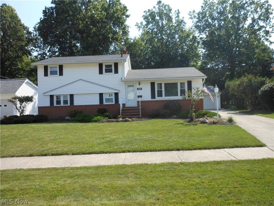 Great family home within walking distance of Chagrin River Metropark with walking trails, fishing and sledding for seasonal enjoyment. Short distance to Route 2 and Lake Erie. Home has been well maintained and offers a generous sized kitchen with hardwood floors and cream cabinetry that overlooks a large family room. Four bedrooms with one bedroom on the main level with a full bathroom and three bedrooms upstairs with a full bathroom. Living room off the kitchen.

Enjoy a three seasons room that leads to a brick patio for entertainment and cookouts with a gas hook up. Tiled floor basement with plenty of storage cabinets.

2 1/2 car detached garage. Outdoor wooden shed offers extra storage for yard equipment. Recently updated windows throughout the entire home and roof is only 6 years old. Hot water tank new in 2015. Home warranty offered.

Great neighborhood that you will want to call home!  Please contact Joe Seifert for a showing today.