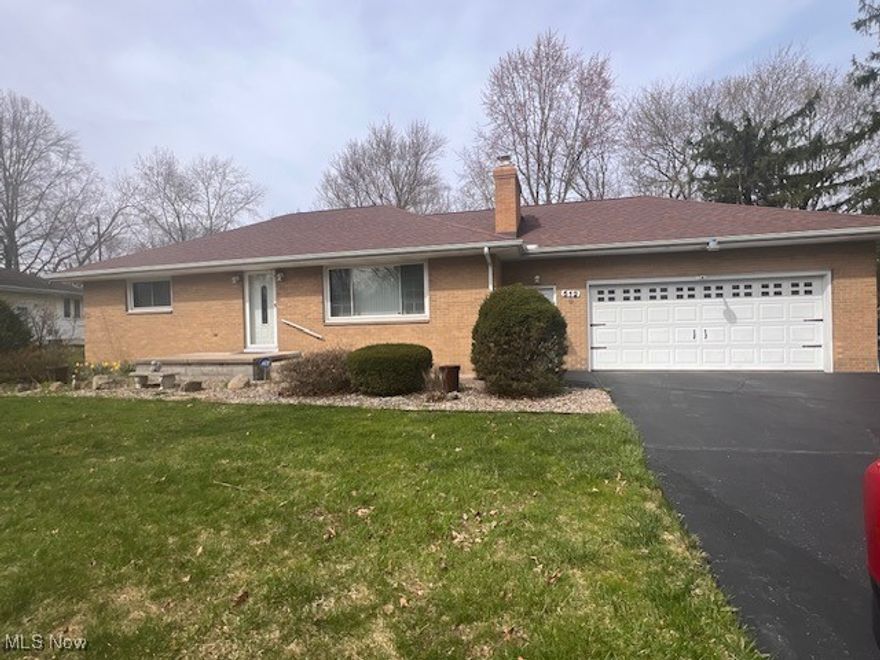 Beautiful, stately, brick ranch in a serene neighborhood in Liberty Township. Large living room, spacious updated kitchen which includes appliances. Dining room off the kitchen that has space for a large table and curio cabinet, Two spacious bedrooms on the main floor and an option for a third bedroom with half bath in the basement. If you need storage space, this basement is a dream! Double garage that leads to a private back yard with a shed and covered cement patio. Don't miss this custom built home, the potential is endless!