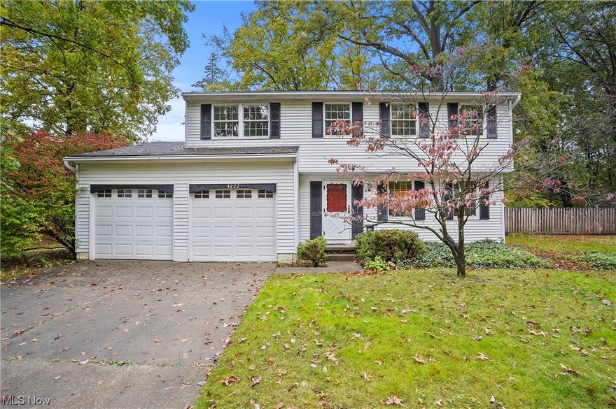 Great location on a private backyard. This home has recently had the interior painted in a neutral color ready for your final touches. The carpeting has been replaced in the family room, 3 bedrooms. Remainder of the carpeting has been cleaned. The kitchen is open to the family room allowing you to be part of the guests when working in the kitchen while entertaining. There is a patio door that leads to a covered rear patio that overlooks the private backyard. The owner's suite has access to the main 2nd floor bathroom while there is also access to the bathroom from the hallway. There is a first floor half bath with new water saver toilet that was recently installed. There is a full basement that can easily be finished should you need more space to entertain. Home was power washed. You won't want to miss this great opportunity to own a lovely colonial in Stow.