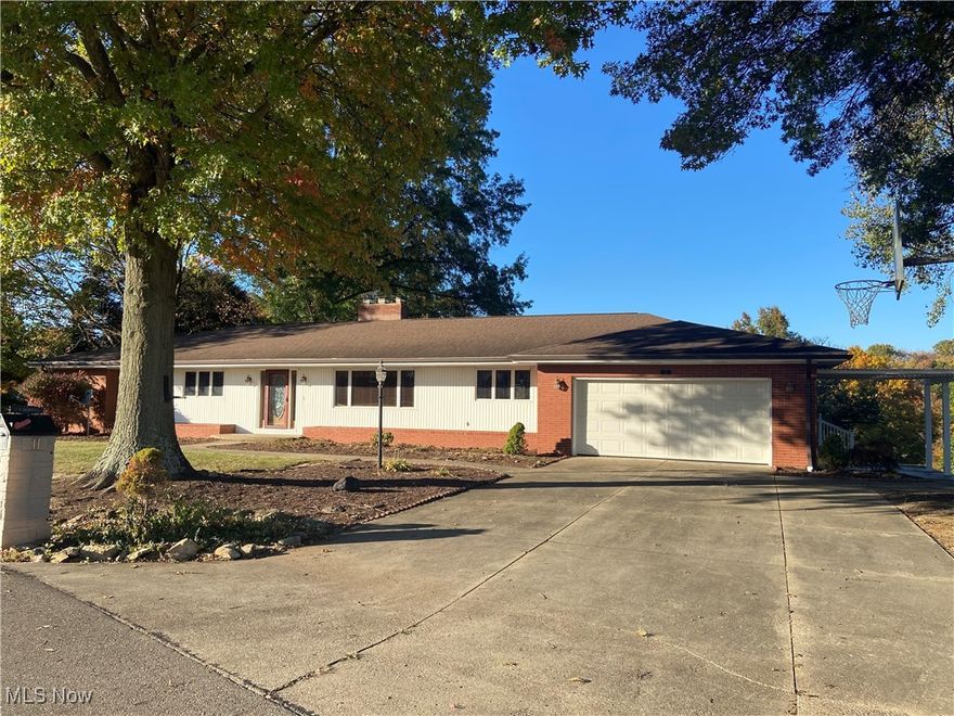 FIRST TIME OFFERED.  Location!  Quality brick ranch.  This property comes with privacy and a view that sits on a low traffic cul de sac neighborhood.  Spacious, open concept,  brick ranch offers over 2,000 sq ft of easy living all on one floor.  This hard to find kitchen has extensive counter space, several pantries, appliances, breakfast bar with stools, granite counters,
tile flooring.  The open concept kitchen is joined to a cozy family room with a wood burning fireplace & shelving for all you family treasures.  There is a very clever double coat closet with a bench inside for coats/shoes right off the enclosed back porch and 2 c attached garage.  A formal dining & living room round out the entertainment area on the first floor.
All of the bedrooms have lg closets.  The main hall bathroom features a double vanity, beautiful tile backsplash and flooring along with a step in tub/shower.  There is a master half bath.  The inviting tiled foyer has a convenient elevator for easy lower level access.  Great for bringing all those decorations to the first floor!  The lower level features a great family room with bookcases and woodburning fireplace.  An additional bonus is an additional kitchen with a massive amount of storage in the entire lower level.  Washer/dryer hookup.  There is a gas high efficiency furnace along with a whole house Generac generator.  The outdoor space features a firepit, barn & shed.  There is a private covered side porch along with a basketball hoop. 
Great location, top quality, privacy, view.  So much to enjoy.  Make it your new home.  Immediate possession.