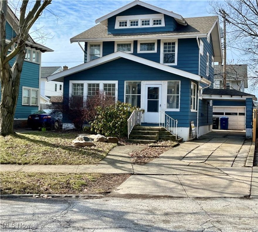 Very Clean Colonial in Beautiful Lakewood Ohio ! Enjoy the Roomy Great Room Adjacent to the French Door Leading to the Sun Room ! A Formal Dining Room Next to an Updated Kitchen with a Dishwasher.  1/2-Bath Located on the First Floor.  3 Updated Bedrooms and a Jetted Tub in the Main Bath ! Central Air, Updated Electrical Box. Clean Basement and a Two-car Garage.  Walk to Everything ! Close to Parks; Minutes to Airport and Downtown Cleveland, Yet a Private Yard ! A MUST SEE !