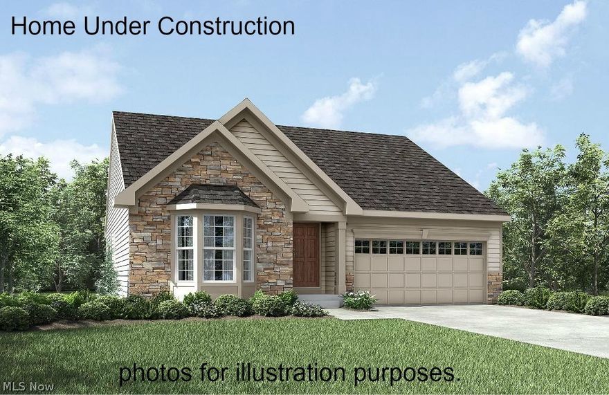 Enjoy complete privacy in this Drees Home ranch style floorplan nestled on a quiet dead-end street overlooking the Rocky River and Medina Park! This Alistair features over 1500 sq.ft with 3 bedrooms, 2 full bathrooms, all of the essentials in a simple yet open layout. Plus, it has a finished walk-out lower level that serves as the perfect place for entertaining. Additionally, you will find hardwood floors, upgraded 36" kitchen cabinets, granite countertops, and Craftsman trim and spindles. This home is scheduled for completion June 2017. So call Drees Homes today for more information on this must see home! Photos for illustration purposes only.