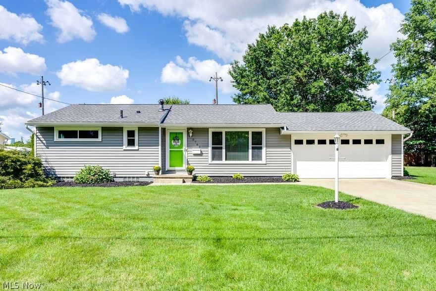 Pride of Ownership is apparent in this Stow Ranch Home! The home has 3 bedrooms and 1 full bath with an attached 2 car garage. There are hardwood floors in the living room and bedrooms. The eat-in kitchen was updated in 2015 with new flooring and beautiful tile back splash. All the appliances will stay. The basement has been finished for extra living space, new carpet and glass block windows were added as well. There is also a laundry area with washer and dryer.   Plenty of extra space for storage too. Let's not forget the 24X28 SECOND garage! There is unlimited potential for this space, store your cars or use it as a workshop with 220V service. Extra care has been added to the lawn and land scaping. The lot is oversized and the backyard has a patio and fire pit for entertaining. Updates include roof and siding 2020. Furnace, AC, windows, new garage floor, ceramic bathroom tile, front walkway and step, 2011. The swing set will stay. The basement water proofing was done by Ohio state wa