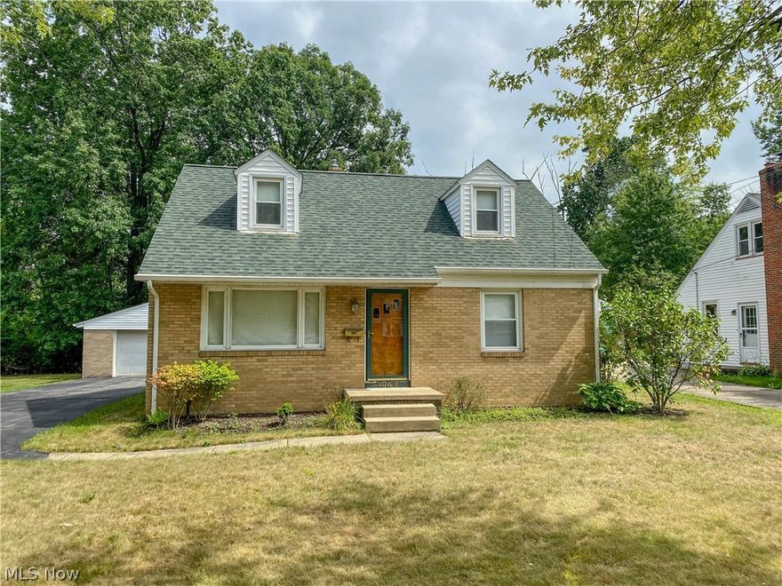 Don’t miss this Brick 4-Bedroom 2-Bathroom Cape Cod style home!  With many well thought out and unique features this house has a lot to love!  Most homes in this neighborhood were only built with 3 bedrooms.  This 4-Bedroom home is perfect for a large or expanding family! The two bedrooms upstairs offer ample space. And 2 bedrooms are located on the main floor.  For those who don’t like carpet, the original oak hardwood floors practically extend through this entire house!  Spacious Eat-In Kitchen with Large picture window that overlooks the deck with custom built bench and beautiful flowers and foliage. Large Living room and partially finished basement offer plenty of space to relax.  Windows have been updated with double pane windows, the roof was replaced within the last 5 years, and the furnace was replaced with a higher efficiency forced air gas furnace a few years ago as well.  Hot water tank is also in great shape and also only a couple years old.  You’ll love the detached 2-Car