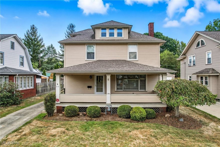 Situated in a charming Northeast Warren neighborhood, this move-in ready two story home has been meticulously maintained and offers four bedrooms and two full baths. As you arrive, you'll be welcomed by a newly landscaped yard and a covered front porch- a perfect spot to relax and enjoy the view. Step inside and you'll be struck by the character and allure of this home. A large foyer with hardwood floors welcomes you and flows into a spacious eat-in kitchen featuring ceramic tile flooring, warm earth tones, recessed lighting, and a separate pantry with built-ins. Just off the kitchen, you'll find a conveniently located full bath. As you move through this home, you'll appreciate the 10-foot ceilings throughout. The spacious living room includes a large picture window and a cozy fireplace, seamlessly flowing into the dining room. The upper level boasts four expansive bedrooms and another full bath. The carpeted walk-in attic offers plenty of space and can be easily converted into a fifth bedroom, home office, or playroom. Enjoy a partially finished basement with a bar, dedicated laundry area, and abundant storage. Out back, you'll find a fenced-in backyard and a large Trex-deck, perfect for enjoying the outdoors.
Updates include: 2019: Hot Water Heater  2021: Refrigerator, Dishwasher, Microwave  2025: Backyard Side Fence, New Landscaping.
Roof is approximately 12 years old and newer windows throughout. Hardwood floors are underneath the carpeting.
This home comes with Wyze security system. 
Don't wait-book your showing today!