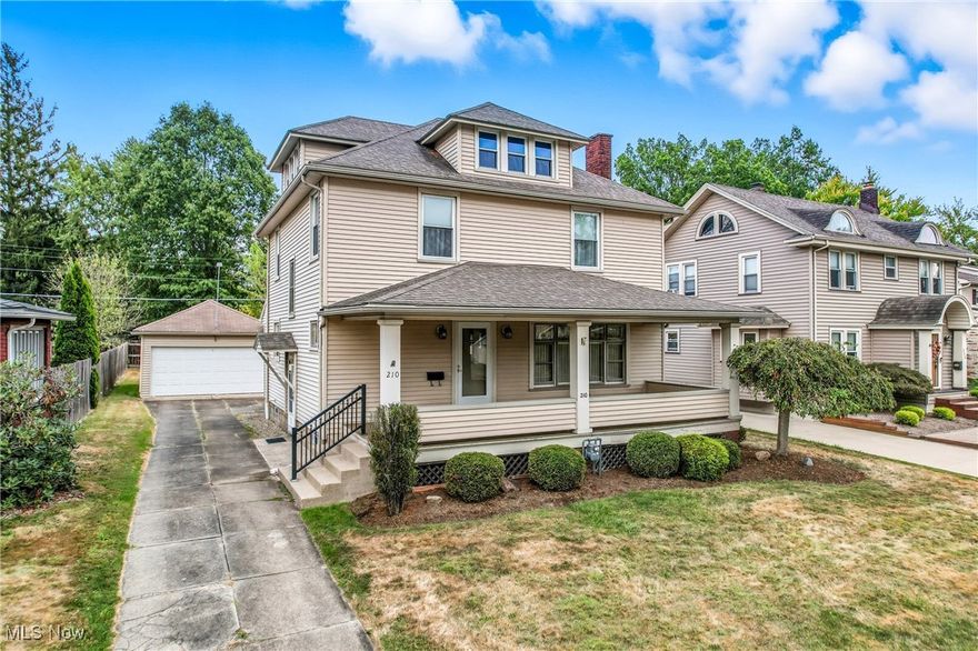 Situated in a charming Northeast Warren neighborhood, this move-in ready two story home has been meticulously maintained and offers four bedrooms and two full baths. As you arrive, you'll be welcomed by a newly landscaped yard and a covered front porch- a perfect spot to relax and enjoy the view. Step inside and you'll be struck by the character and allure of this home. A large foyer with hardwood floors welcomes you and flows into a spacious eat-in kitchen featuring ceramic tile flooring, warm earth tones, recessed lighting, and a separate pantry with built-ins. Just off the kitchen, you'll find a conveniently located full bath. As you move through this home, you'll appreciate the 10-foot ceilings throughout. The spacious living room includes a large picture window and a cozy fireplace, seamlessly flowing into the dining room. The upper level boasts four expansive bedrooms and another full bath. The carpeted walk-in attic offers plenty of space and can be easily converted into a fifth bedroom, home office, or playroom. Enjoy a partially finished basement with a bar, dedicated laundry area, and abundant storage. Out back, you'll find a fenced-in backyard and a large Trex-deck, perfect for enjoying the outdoors.
Updates include: 2019: Hot Water Heater  2021: Refrigerator, Dishwasher, Microwave  2025: Backyard Side Fence, New Landscaping.
Roof is approximately 12 years old and newer windows throughout. Hardwood floors are underneath the carpeting.
This home comes with Wyze security system. 
Don't wait-book your showing today!