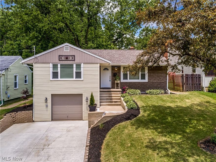 You name it and it has been updated in this beautiful 3 bedroom raised ranch.  Before you walk in the door you will see the new roof, siding, driveway, front picture window and landscaping.  Walk through the front door and you will feel like you are in a new build. Beautiful laminate floors soar through the living room, hallway and the large eat- in kitchen.  Kitchen is a showstopper with hand-made custom cabinetry and brand new stainless steel LG appliance package. Dinette leads to the recently restored deck overlooking the gorgeous backyard.  New HVAC 9/1e9 (Trane). All windows are updated, all new light fixtures, GDO, Hot water heater 9/19. Ductwork has been professionally cleaned throughout and all exterior walls have been insulated. All three bedrooms have new pain and carpet. Great Family room with stone fireplace and heated garage. Great Value!