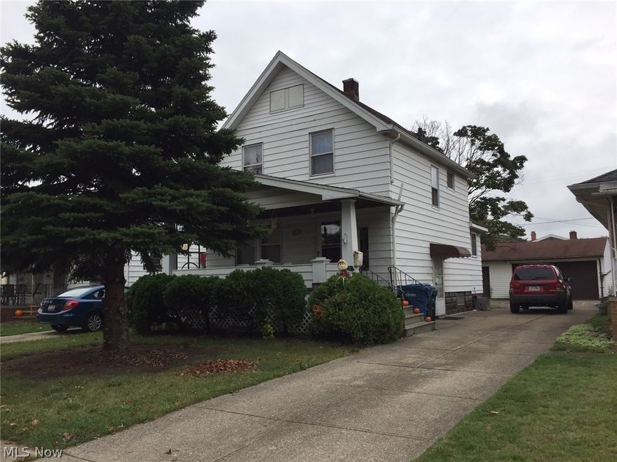 Attention Investor's! Least Expensive Home in Area! Currently Rented $1050/Mo ($950/Mo plus $100 Water/Sewer)! Tenants are mo to mo, would like to stay! But Don't Need To! This 3 Bedroom 2 Bath Colonial needs some Cosmetic TLC throughout but it has A Newer Roof, Newer Gas Furnace and a Newer Central Air Conditioner! The 2 and a Half Car Detached Garage is 484 Square Feet and has been recently Rebuilt! The Spacious Full Front Porch is a Favorite with Everyone! As is the Partially Finished Recroom! 24 hour notice is required to show and showings after 4:30 only. Be a Landlord or Move Right in and Make some Sweat Equity!