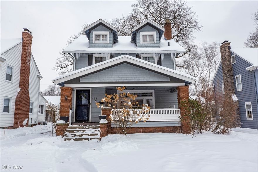 Welcome home to 153 Castle Blvd in Akron — a charming and spacious 4-bedroom, 1.5-bath beauty full of character and comfort, located on one of the most desired streets in West Akron within the sought-after Castle Park neighborhood. From the moment you arrive, you’ll appreciate the inviting covered front porch, perfect for relaxing with your morning coffee or enjoying warm summer evenings. Inside, the first floor features a generous living room with hardwood floors, a formal dining area, and a bright sunroom or office surrounded by windows, offering the perfect bonus space for work or unwinding. The kitchen provides ample cabinet and counter space, and the cabinets were beautifully refaced in 2021 for a refreshed look. Upstairs, you’ll find three comfortable bedrooms and a full bath, along with additional built-in storage in the hallway. The primary bedroom has also been enhanced with a large custom built-in closet, adding both style and functionality. One bedroom includes an attached bonus room ideal for a playroom, nursery, or creative retreat. The finished third-floor attic adds even more versatility with a fourth bedroom and extra living space. Recent updates include vinyl replacement windows in the upstairs sunroom/additional living area, along with prior improvements such as roof and gutters (2010), newer appliances, landscaping, and exterior paint. Don’t miss the opportunity to see this West Akron gem — schedule your private showing today!