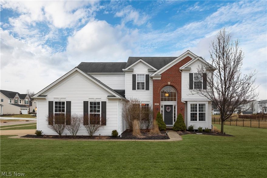 Check off every box on your new home wish list!  Welcome your guests with an enormous two story foyer and open floor plan.  The modern kitchen boasts stainless steel appliances and opens up to an over-sized morning room with a breakfast bar.  The lower level has a formal dining room, sitting room, study and is outfitted in neutral decor, including newer flooring. Enjoy the enormous, newly painted, master suite with a wall of picture windows that overlook this desirable neighborhood.  The master bath has his and hers vanities, separate shower and soaker tub and a walk in closet. Complete with a three car garage and beautiful outdoor living space, this home should move to the top of your list.  This popular Olmsted Falls development boasts a pool, playground and clubhouse.  Minutes from 480 and award-winning Olmsted Falls City Schools, come tour this majestic family home!