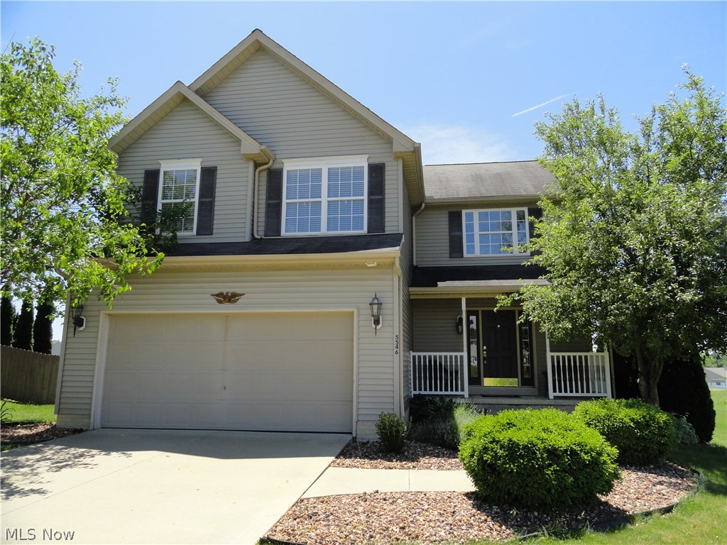 Hunters Run Charming Colonial in excellent condition. Foyer entry steps into 2 story light & bright 23 x 16 Great room with vaulted ceilings, gas fireplace and open staircase to the second floor. The spacious formal dining has hardwood floors, the eat-in kitchen has beautiful walnut stained cabinets, tile backsplash & sliders that step out to the circular stone patio overlooking the big back yard. First floor laundry and a 1/2 bath complete the first floor. The master suite offers a private bathroom with double sinks, garden tub, walk-in closet and a separate shower. Lower level rec room plus office or 4th bedroom. Call today to make this lovely home your own.