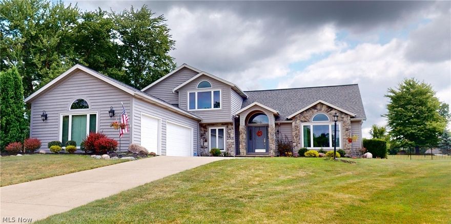 Immediate occupancy on this beautiful home in desirable area of Brunswick. Rare opportunity to find such a beautiful home in this desirable area of Brunswick. Nestled at the end of a culdesac, this home offers a
half acre lot with a year old matte black aluminum fence (only kind approved by HOA) for functionality and beauty. Enjoy the very
private yard that backs up to a green space from the beautiful Trex deck conveniently off the kitchen. Home has beautiful hardwood
floors in foyer, living and dining rooms. Vaulted ceilings and tray ceiling in dining room. Very functional and beautiful kitchen with
granite countertops, vaulted ceiling, skylight, ceramic tile floor and plenty of cabinetry. All appliances stay, including the year old
Maytag quad door refrigerator/freezer. Front load washer and dryer are also a year old and stay in the first floor laundry room. Huge
family room with a wood burning stone fireplace. An office or den located off the foyer that could also be used as a bedroom if needed.
Three bedrooms upstairs with enormous windows and great views. Huge Owner's suite with double doors and private bath with marble
countertops, jacuzzi tub, tile flooring and walk in closet. Finished basement with tile floors and a 4th bedroom. Three car attached
garage. Amenities include a pool, tennis court and fishing pond. Very close to I-71, shopping, restaurants and schools. Fabulous
location! Vacant and in move condition.