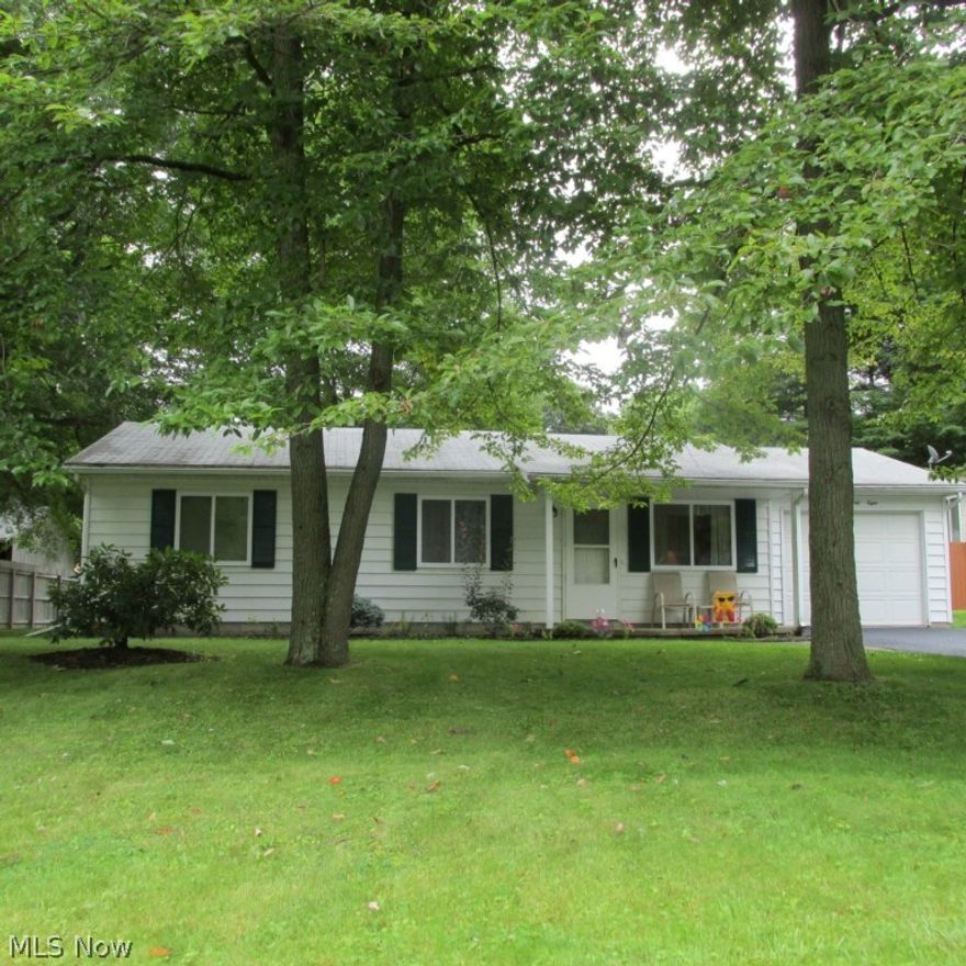 Pristine 3 bdr ranch in Perry Township. 1 car attached garage, neat and clean updated Kitchen w/appliances and brand new contemporary bathroom. Nice bedroom sizes, open concept Living room, Dining room and Kitchen area w/new sliding doors to back patio and private back yard! Lg utility/laundry area for extra storage. Very low utilities and new windows.