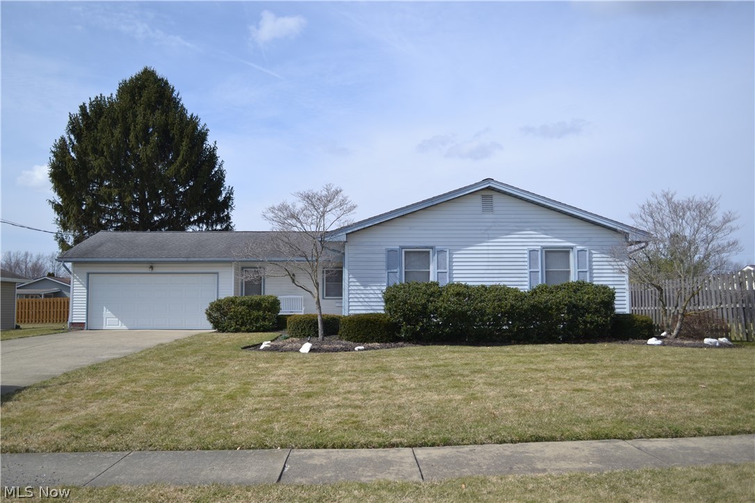 Wonderful 3 Bedroom Ranch home located close to amenities. This home features 20x16 great room with vaulted ceilings perfect for entertaining friends and family. Eat in kitchen with easy access to great room features all appliances and large eat in area, and pantry. Owners 16x12 bedroom with double closet, two additional bedrooms with plenty of closet space as well. Bonus room is a perfect space for at home office, work out room, play-room! Large two car garage with additional storage, easy access to the back yard and attic access.