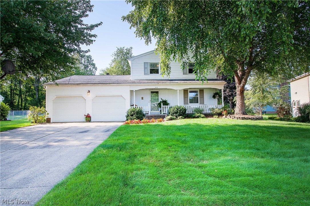 Charming two stories home in the heart of North Canton. The location alone is already a huge selling point. This lovely home offers an inviting front porch that leads to the charming foyer with a double-door closet; the living room is to the right and open to the formal dining room. The eat-in kitchen has plenty of cabinets, tiles backsplash, a walk-in pantry (4x5), and appliances. There is a convenient half bath on this floor too. The family room has a cozy wood-burning fireplace and doors to the lovely paver brick patio with a fire pit and a private backyard. There are three bedrooms upstairs, including the master room with two double doors closets and a private entrance to a full bathroom (double sinks). The lower level features a recreation room, a bonus room/office with three different closets, a spacious laundry room, and an abundance of storage space. Some updates include Siding and gutters (2016), Replaced mitigation system (2016), water heater (2013), paver brick patio (2012),