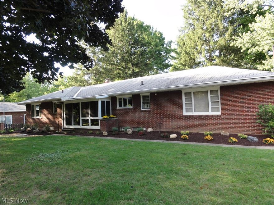 Great area, nice brick front ranch, C/A, kitchen with appliances, one full bath, 2 half baths, rec room with fireplace 11 x 28, 2 sun rooms, lot 100 x 265, shed. Homes needs new carpet.