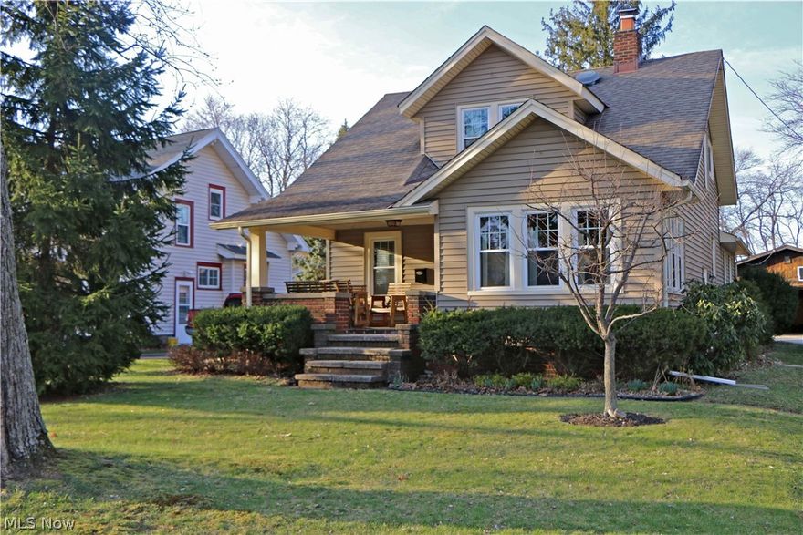 Meticulously maintained three bedroom, 2.5 bath bungalow, located in highly desirable south Painesville neighborhood *Immaculate inside and out *Great curb appeal *Friendly, walkable neighborhood with sidewalks and mature trees *2016 kitchen update included all new appliances *New windows in 2015 *Furnace replaced in 2008 *New HWT in 2009 *Wood burning fireplace in living room *Partially finished basement includes carpeted rec/family room, workshop area, and fruit cellar-type room that would be perfect for wine storage *Nearby neighborhood park includes fantastic play structure, swings, walking path, picnic tables, and plenty of open space for soccer and other field games *Easy access to Routes 2 and 90 *Enjoy the many parks, activities and events historic Painesville has to offer!