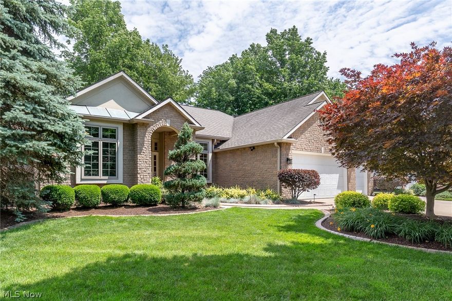 Looking for a Lake County Mentor ranch home, in a sought after neighborhood, with modern amenities? You will enjoy living life with one floor conveniences, partaking in sidewalk friendly strolls, surrounded by views, while having endless entertaining possibilities.  Sip a cup of coffee by the fireplace or in the sun filled breakfast room overlooking the deck and private backyard. Cook to your hearts delight in the spacious kitchen with breakfast bar, granite, plenty of counter spaces all while being closely connected to activity. Grow your business in the first floor office which can also be additional living room or study area. Entertain with ease in your lower lifestyle level with media room for movies, multiple gaming and conversation areas for hours of fun, custom designed bar, and quality finishes, including luxury vinyl wood plank, that will surely impress your guests. Get a quick workout or stretch right at home in your gym. Work on your next craft in the lower level workshop ne