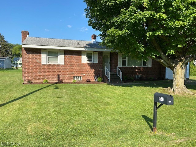 Lovely 3 bedroom, one bath, brick ranch nestled in a quiet Ashtabula Township neighborhood. Newer roof and windows, newly remodeled eat-in kitchen, with 1st-floor laundry room located conveniently off the kitchen. Formal Dining room, and spacious formal living room. 3 bedrooms with hardwood floors and ample closet space. Additional space in a walk-up attic that can be finished off for additional living space. Large high partially finished basement awaits your imagination. Basement has been water proofed. Whole house generac generator gives you peace of mind in case of power outage! Attached garage with automatic door opener. 3 lots to give you plenty of green space.