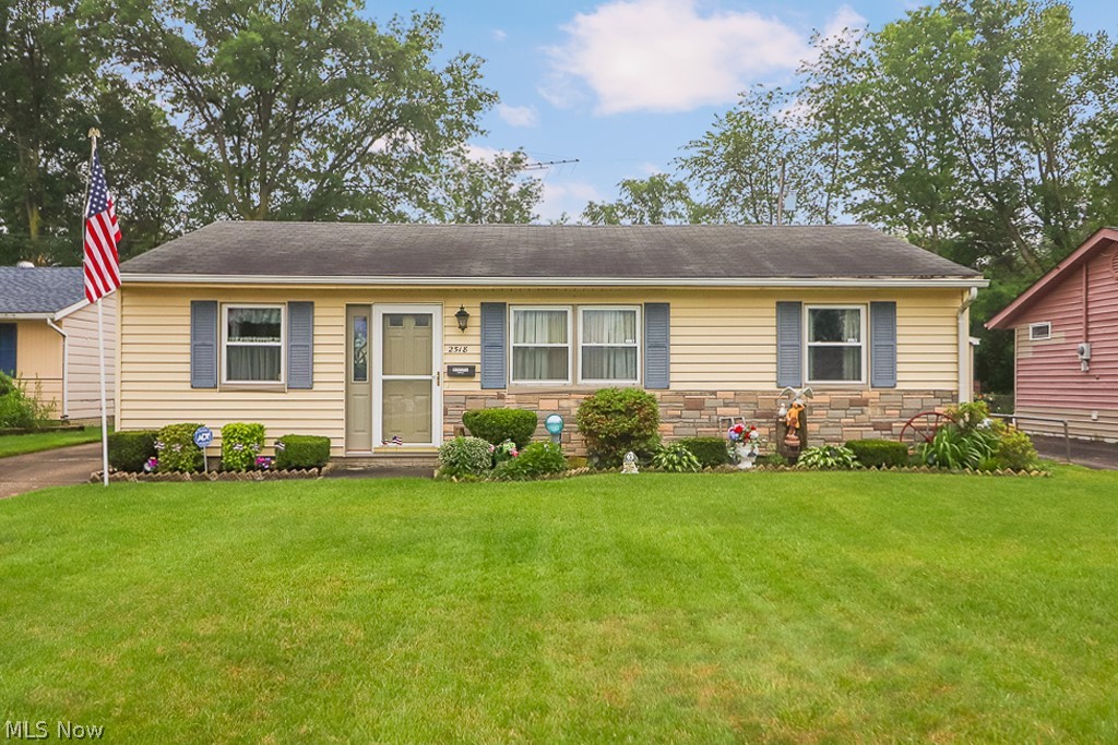 Ranch built in 1977 (a tad newer than the majority of homes in this area). 2+ car detached garage! Vinyl replacement windows! Eat in kitchen. 3 bedrooms. Concrete driveway. One floor living at an affordable price!