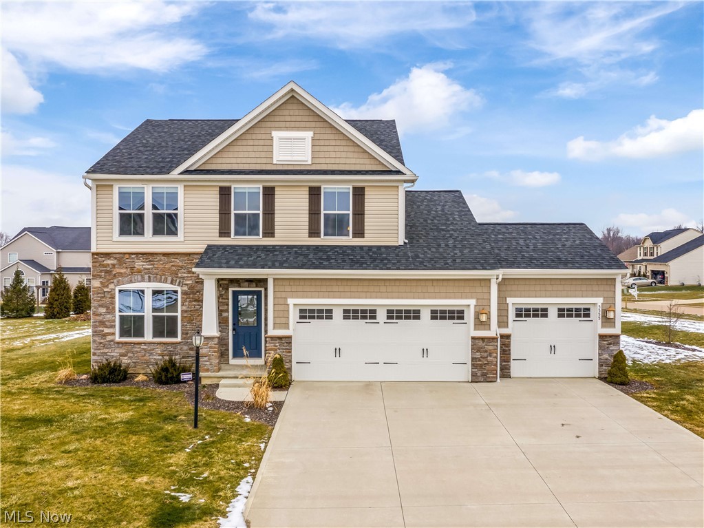 Why wait to build? You can move right into this gorgeous center hall colonial on a large corner lot in the Dover Highland Estates with all of the final touches already complete. This home has been meticulously maintained and updated with the highest quality materials and craftsmanship.
The kitchen features all stainless-steel appliances with a French door Whirlpool fridge, wood-stained cabinetry, and a large prep island or breakfast bar.
Upstairs you will find 3 large bedrooms with a loft that could be converted into a 4th bedroom. The master bedroom features an ensuite bathroom with a double vanity, a stand-up tiled shower and a spacious walk-in closet. There is a finished basement with new nature stone flooring and a cedar closet area that has been used for storing camping gear.
Ceiling fans throughout, Medina schools, perfect for indoor and outdoor entertaining, and abundant light in all of the rooms. All of the kitchen appliances stay and there is a 1-year home warranty p