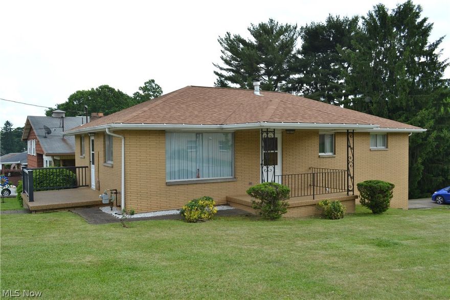 LAY OUT THE WELCOME MAT at this 3 bedroom brick ranch located on Weirton Heights minutes from Rt 22 and almost everything you need!  Offers 2 baths, beautiful, rich hardwood flooring and newer furnace and central air.  1 car garage and a very nice .25 acre lot great for outdoor entertaining, children and pets!