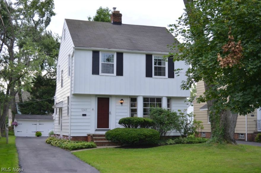 Memorable 4 Bedroom, 1.5 Bath Colonial - picture-perfect inside and out! This warm and inviting home features a Living Room with a gas fireplace and sun-filled bay window, formal Dining Room - both with gleaming hardwood floors. The modern sleek Kitchen has loads of cabinets and counter space with open access to the Family Room. Family Room features a wall of windows that allows for the enjoyment of all seasons. The second floor has 4 spacious Bedrooms with plenty of storage and closet space. Partially finished Basement serves as a play area and a laundry room - washer and dryer stay! Terrific, well maintained street in a great, conveniently located neighborhood close to Beachwood Mall, Legacy Village, South Euclid Splash Park/Playground and Euclid Creek Reservation.