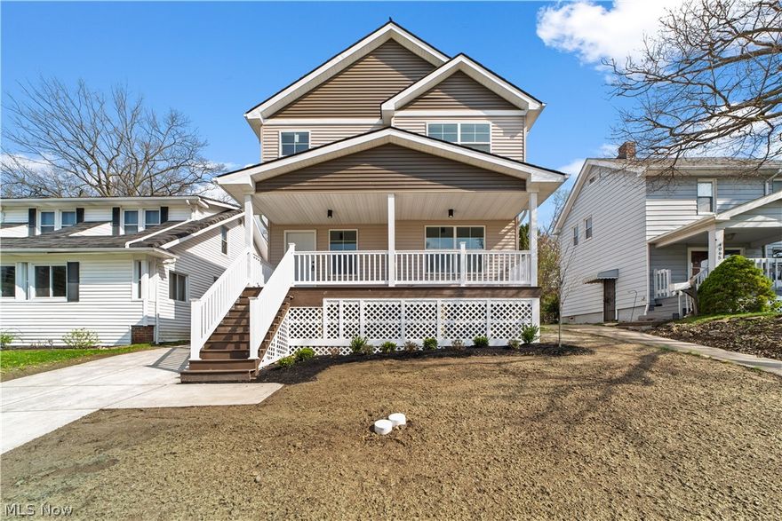 New Construction in South Euclid with tax abatement and closing cost assistance available with acceptable offer.  Built in 2026, this 3-bedroom, 2.5-bath Colonial blends timeless charm with modern upgrades.  The open floor plan features a spacious kitchen with a large island, sleek tile fireplace, and oversized bathroom tile finishes. A full, high-ceiling basement offers endless possibilities for additional living space, storage, or future finishing.  Includes a builder warranty.