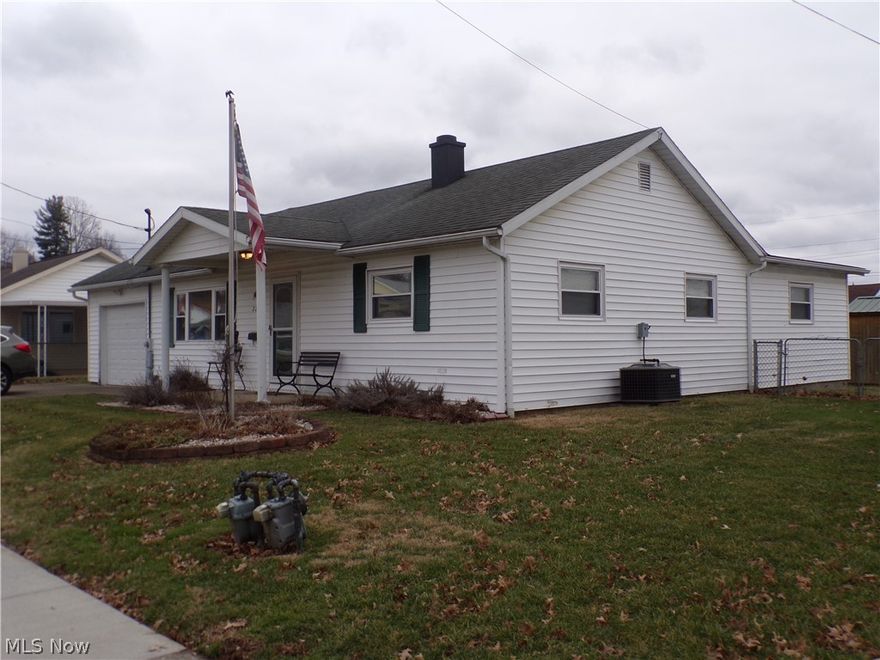 Great one-level ranch home with many updates.  Well maintained with three bedrooms and two full baths.  Central heat and air have been updated.  Fully fenced yard with storage building.