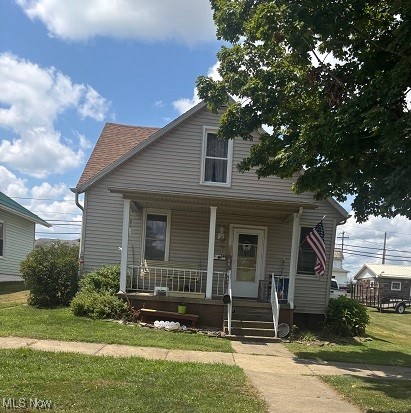 Bring your personal touch to this 2-3 bedroom home in the heart of Caldwell Ohio. This home features first floor living with a bedroom and full bathroom on the main floor and 1 or 2 bedrooms in the upstairs. This home features a 2 car detached garage a nice deck and front porch. Call today for a viewing!!