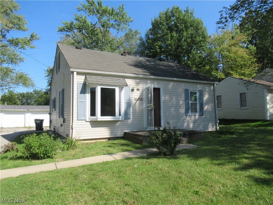 Don't miss out on this 3-bedroom, 1-bath Bungalow-Cape Cod Style home. Fresh paint and flooring, Large eat in kitchen and 2 car garage