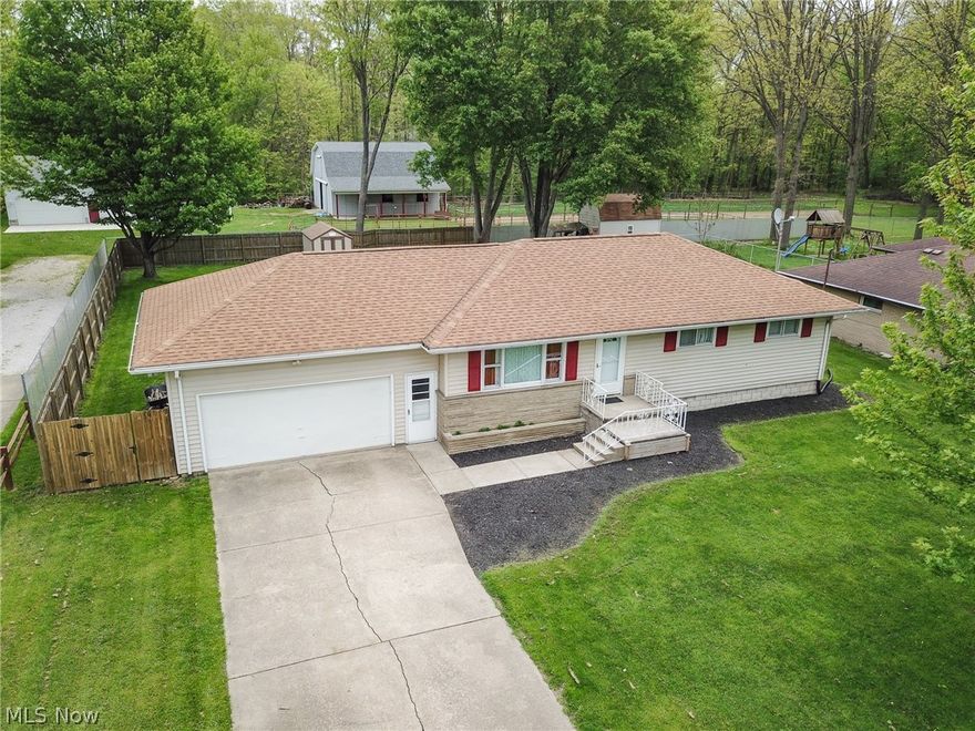 Welcome Home to this spacious 3 bedroom 2 1/2 bath Ranch located on a cul-de-sac.   2010 to present this home has had updates including:  roof, furnace, hot water tank, appliances, front door, 24' above ground swimming pool, wooden fence around the backyard, shed, attic insulation, painting, carpet, & basement remodel. 2 car attached garage with dual steps leading into home or garage man door.  Wood floors in bedrooms. Basement is partially finished with a family/recreation room including a gas fireplace, another full bath, and two additional rooms that could be used for bedrooms, office, media room, etc.  The roomy backyard is fenced in and the above ground swimming pool is perfect for the hot summer days.  All kitchen appliances stay.  1 year Americas Preferred Home Warranty included.