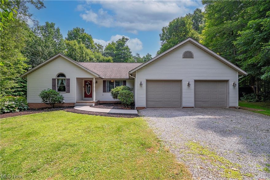 Welcome home to 16710 Emmitsburg Road! This immaculate ranch is located in the sought after development of Gettysburg Farms and has a picturesque wooded property situated on 2.266 acres at the end of a cul-de-sac. Enter into a large foyer leading to the main level boasting an open floor plan & natural light galore. The family room and dining area feature vaulted ceilings, a 2022 electric fireplace, & access to the new back deck with serene wooded views. Find your culinary inspiration in this stunning kitchen complete with custom Schrock cabinets, both gas & electric ranges, new luxury vinyl flooring, & a walk-in pantry. On the main level you will also find an office & 2 bedrooms, one being an owner's suite offering a walk-in closet, fresh paint, newer Pergo flooring 2020, new ceiling fan, & newer light fixtures. The owner's bathroom has been updated with fresh paint, luxury vinyl 2023, mirrors, medicine cabinets, vanity, shower head & new tile around sink/tub. Venture to the lower leve