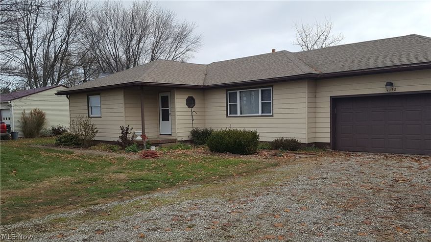 L-Shaped Ranch in Triway on .46A Level Lot.  Shop Building Behind Attached 2-Car Garage is 28'x32' with an Overhead and Mandoor, also Heated with Fuel Oil Furnace.   House has Hardwood Floors in all 3 Bedrooms, Hallway and Living Room.   Newer Fuel Oil Furnace.    Wood-burning Stove in Basement Can/Does Stay w/House.   $6/YR Muskingum Watershed Countywide Assessment.