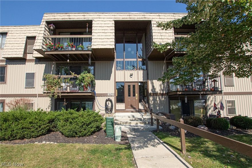 Location! Location! Location!  Welcome home to this spacious condo that features 1,152 sq ft of living space. It offers one of the best views of the lake in the development.  It features 2 bedrooms and 2 full baths. Once inside you step into the inviting, bright living room that is also open to the dining area. Access to the deck is through sliding glass doors that provide a ton of natural light to both of these rooms plus beautiful and peaceful views of the lake. The eat-in kitchen is off the dining area and features ceramic tile flooring, a tile backsplash, and plenty of storage space. Plus, all appliances stay! Down the hall, you will find the master bedroom with a large closet and ensuite full bath. There is also another bedroom which has ample closet space and a second full bath. Laundry is located in the unit and the washer & dryer are included. The deck provides the perfect spot for relaxing on a warm evening as you enjoy a lovely view of the lake. This condo comes with and is assigned 1 car garage. The amenities include a pool, a tennis court, and two basketball half-courts. Desirable location close to highways, parks, recreation, and shopping. This condo is move-in ready and just waiting for new homeowners!