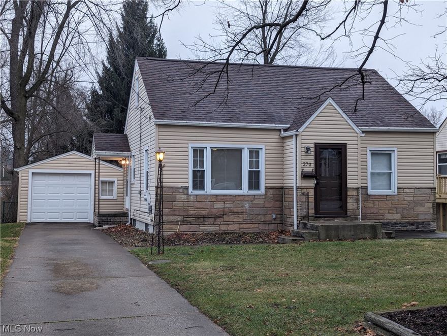 This cute bungalow features four bedrooms and one and a half baths.  The eat-in kitchen has brand new vinyl plank flooring and matching appliances.  The living room has laminate flooring, a large picture window, and built-in bookshelves.  There are two bedrooms on the main level, one with a sliding glass door to the back yard, perfect for a home office.  There is also a full bath with a built in cabinet for storage and new vinyl plank flooring.  Additionally, upstairs there are two large bedrooms with hardwood flooring.  The lower level is partially finished and includes a family room and a half bath.  A separate bonus room is available and could easily be finished with flooring.  The laundry room comes with a washer and dryer and is located in the unfinished portion of the basement, along with room for storage.  There is a fully fenced in back yard and patio and a patio swing, perfect for sitting in front of the home and enjoying the outdoors.  The single car garage includes an opener and there is plenty of extra room for parking in the driveway.  The roof and hot water tank were replaced in 2023, along with a new front door and storm door.  This home has a cozy feel but is definitely spacious enough for a family.  You can't beat the location; it is tucked away off the busy roads in a friendly neighborhood minutes away from all amenities!