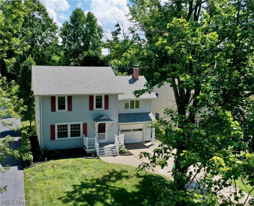 Adorable Curb Appeal with Deck and Patio overlooking scenic Back Yard views complement this move-in ready Mentor Classic Colonial sitting right in South Mentor's "Sweet Spot" with close access to freeways and shopping/restaurants in a wonderful walking neighborhood.   Updated Kitchen with appliances included, plenty of cabinet and counters for prep/cooking.  Adorned with fantastic wood trim package which includes Solid Core Wood Doors and Wide Baseboards that could never be found with today's production builders, this beauty includes a Formal Dining Room in addition to TWO Living areas...the first floor Living Room and an upstairs 2nd Floor Family Room with large windows and scenic views off the back of home. Access to Back Deck and Ornamental Brick Patio offer lots of room for grilling/entertaining/chilling!   Home has had several major updates including new Roof/Siding/Gutters in 2012, Whole House Waterproofing w/EZ-Breeze System (2012), Furnace 2014, Kitchen 2004.  Come Quick...don'