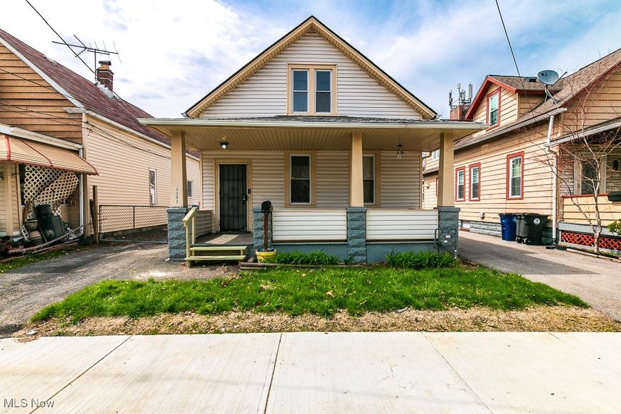 Whether you're searching for an investment or a place to call home, this Cape Cod in Cleveland has so much to offer! Nestled on a quiet street close to Tremont and Ohio City and only a short distance from the Detroit Shoreway. As you arrive, you'll be greeted by a cozy covered front porch—perfect for relaxing or entertaining. Main floor features include a large welcoming living and dining room area, first floor bedroom or bonus room that can serve as an office/play area, plus main floor laundry and full bath! Off the kitchen, you'll find a mudroom area that leads to the large backyard with huge newer shed! Plus plenty of paved parking space. Upstairs features a loft with skylight and two additional bedrooms. The full unfinished basement provides ample space for storage. Home was CMHA tenant-occupied at $1,375/month, Property Management in place if desired. This home offers a great combination of space and convenience close to all the city of Cleveland has to offer —don’t miss the chance to make it yours!