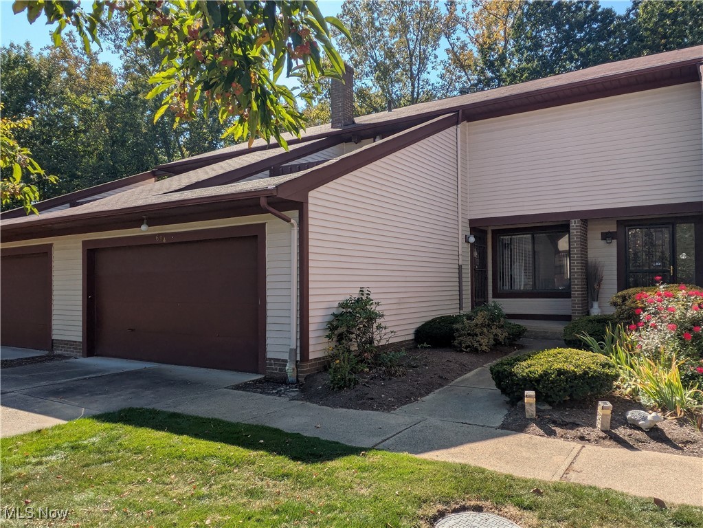 Great condo with 2 bedrooms (wooden floors) and huge full bathroom on the second floor; living, dining, kitchen and half bath on the main floor; and finished basement with big closet and second half bathroom. All appliances included. 2 car attached garage, little patio and a lot of privacy behind the building. Wonderful neighborhood, close to shopping, but far away from the road noise. Selling AS IS, the seller will not be making any repairs.