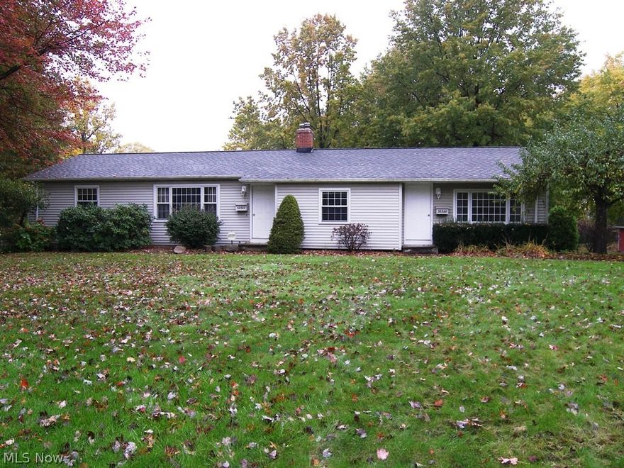 This house is a side-by-side duplex with two addresses. One side is available for rent: 32322 Bainbridge Road is nicely updated with 2 Bedrooms and 1 Bath. The living room has hardwood flooring, vaulted ceiling and barn wood accent wall. Dining room with hardwood off the living room and kitchen. The kitchen offers ceramic tile floor, oak cabinets, range, fridge and ample counter space. Primary bedroom has a vaulted ceiling, ceiling fan and barn wood accent wall. Second bedroom includes hardwood flooring. Full bath recently updated! Much newer paint and neutral throughout. There is a basement with washer and dryer and an attached two car garage. Lawn and snow maintenance is included in the rent. Large backyard and ample parking. Minimum of one year lease, multi-year leases welcomed. Solon schools and one minute to 422 or downtown Solon.