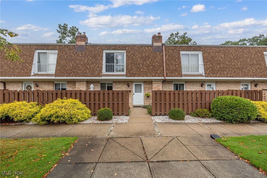 Do not miss this well-appointed 3 bedroom, 1.5 bath condo in Concord Square! The kitchen boasts granite counter tops, newer stainless dishwasher and range, as well as a side-by-side fridge/freezer and disposal!  Enjoy all the seasons in the neutral and open concept living room and dining room, accented by a large wall of sliding glass doors, that lead to a deck with wooded views.  A half bath with Corian counter tops and ample storage complete the first floor of this home. The owner’s suite features a newer sliding glass door, private sink area and accesses the main full bath, with shower and tub! Two additional bedrooms complete the second floor of this home. The lower level offers a laundry area, as well as a finished area, ideal for an office or recreation space, and leads to the 2-car garage.  Additional updates and features include:newer hot water tank (2022); Carrier HVAC (2008); updated lighting thru-out; newer replacement windows thru-out.
