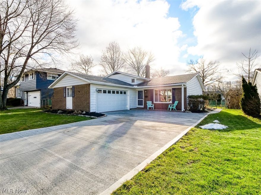 Move right into this picture perfect house on the quiet street of Sharon Lane in Fairview Park. Beautifully refinished, original hardwood floors greet you as you enter through the front door into your open concept main level. The kitchen is sure to impress with all new cabinets, granite countertops, ceramic flooring, overhead lighting and sparkling stainless steel appliances. The freshly remodeled upstairs full bath features ceramic tile floor, a modern blue vanity, new shower/tub combo along with updated lighting. Three generous bedrooms with gleaming hardwood floors round out the upper level. Make your way down to your spacious lower level living area featuring vinyl plank flooring, an extra bonus room and a perfectly updated powder room. Lastly head out your sliding door to your fenced in backyard ideal for entertaining and enjoying our spectacular summer days. Additional updates include new concrete driveway and garage floor, windows, electric panel, hot water tank, garage door, li
