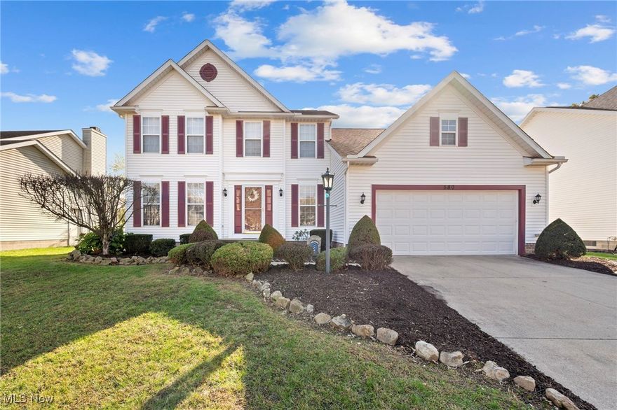 Beautiful 4-Bedroom Home in Sought-After Coventry Crossings! Come inside to this immaculate 4-bedroom, 2.5-bath home on a quiet cul-de-sac, offering over 2,000 sq. ft. of comfortable living space, plus a full lower level, perfect for a recreation room, fitness area, or home office. A charming front porch welcomes you into a bright foyer that opens to a spacious eat-in kitchen featuring updated appliances, a large pantry, and warm oak cabinetry for ample storage. The open layout flows effortlessly into the large family room with a cozy gas fireplace, creating the perfect gathering space for family and friends. Enjoy outdoor living on the concrete patio with gazebo, surrounded by a beautifully landscaped yard, ideal for entertaining or quiet relaxation. The formal living and dining rooms are filled with natural light, while the main-level laundry room and guest bath add everyday convenience. Upstairs, the owner's suite offers a walk-in closet and private bath, while three additional bedrooms share a full bath, providing plenty of space for family or guests. Highlights: Heated 2-car garage with hot and cold water, perfect for year-round use and easy cleanup, upgraded furnace, and upgraded shingles. Located just steps from the neighborhood playground and splash pad and only minutes from Firestone Metro Parks, shopping, dining, and daily conveniences. Coventry Local Schools.