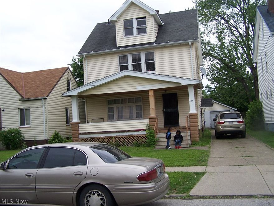 Excellent investment or personal home for living. Home features  living room, dining room and kitchen on first floor; and on the second floor it has  three bedrooms and a full bath. There is an extra large deck at  the rear of the home.